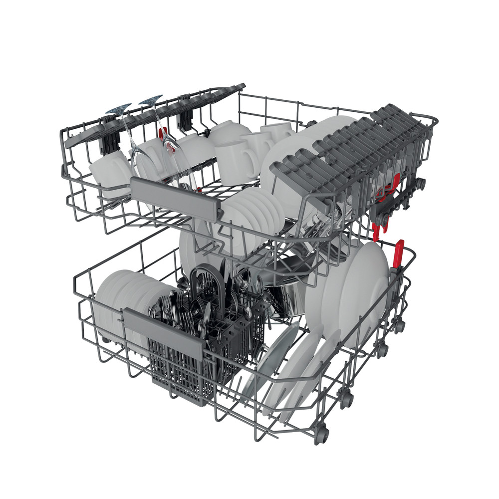Whirlpool Lave-vaisselle Encastrable WIC 3C33 PE Tout intégrable D Technical Translucent