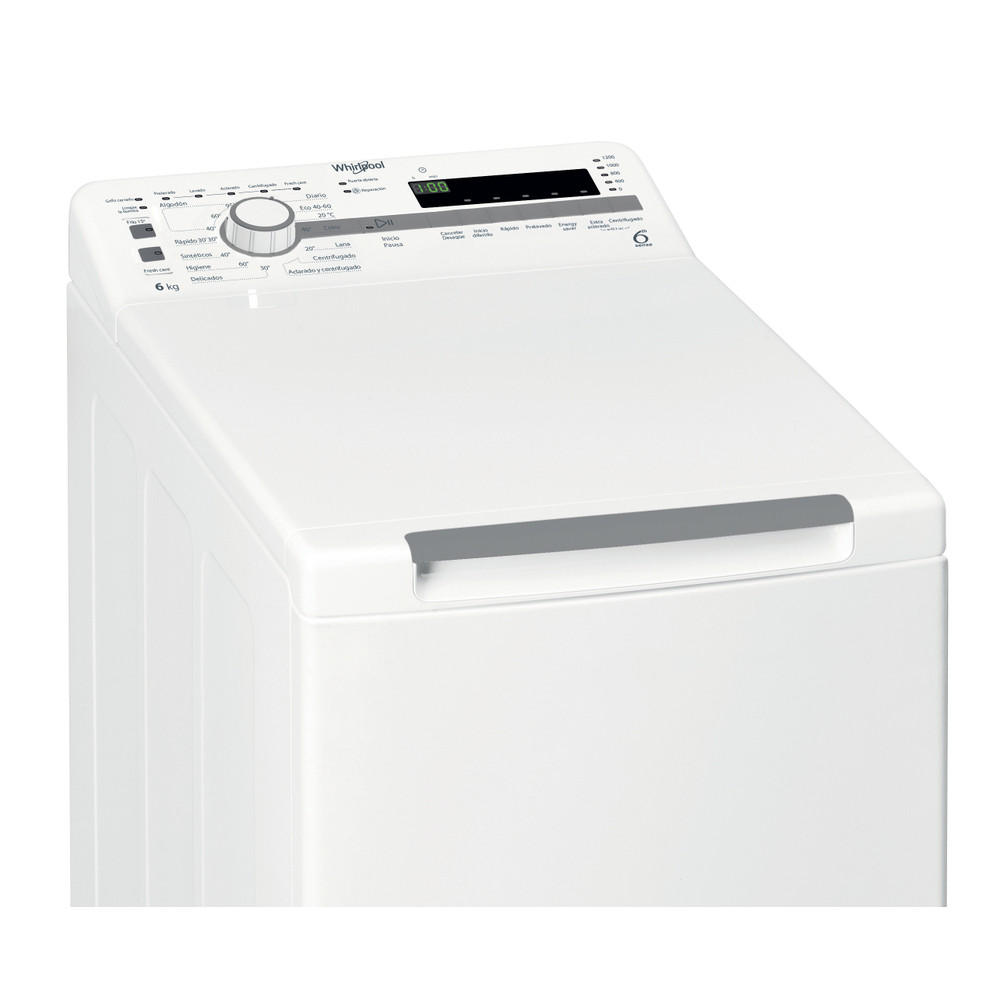 Whirlpool Lavadora Libre instalación TDLR 6230S SP/N Blanco Carga superior D Control panel