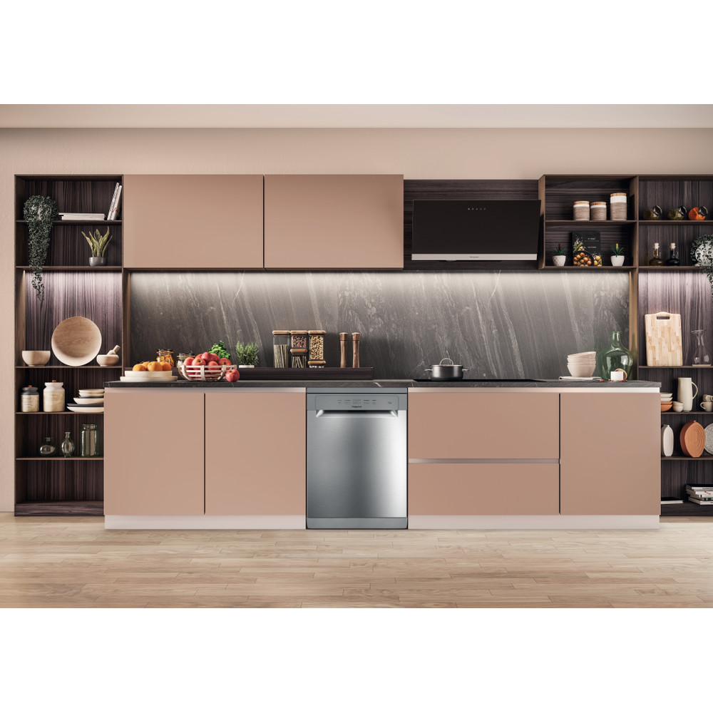 Hotpoint_Ariston Съдомиялна машина Свободностоящ H2F HL626 X Свободностоящ E Lifestyle frontal