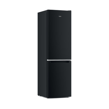 Whirlpool Hűtő/fagyasztó kombináció Szabadonálló W7X 93A K 1 Fekete 2 doors Perspective