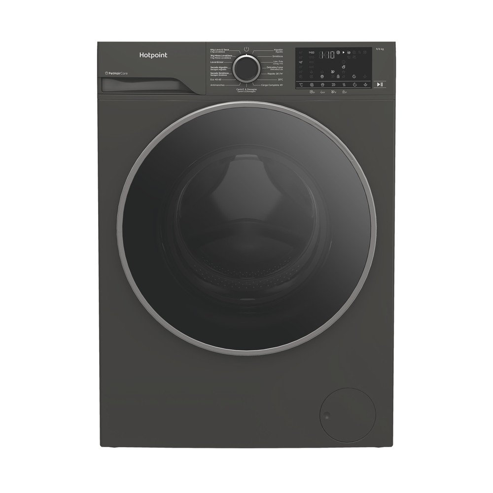 Hotpoint Lavadora secadora Libre instalación HBD 9680G SPT Manhattan Grey Cargador frontal Frontal
