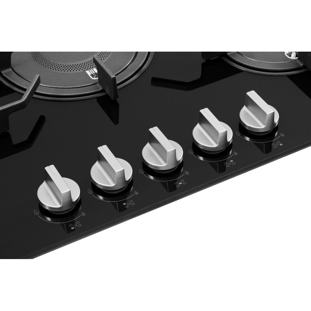 Whirlpool Hob POW 75D2/NB Black Gas Control panel
