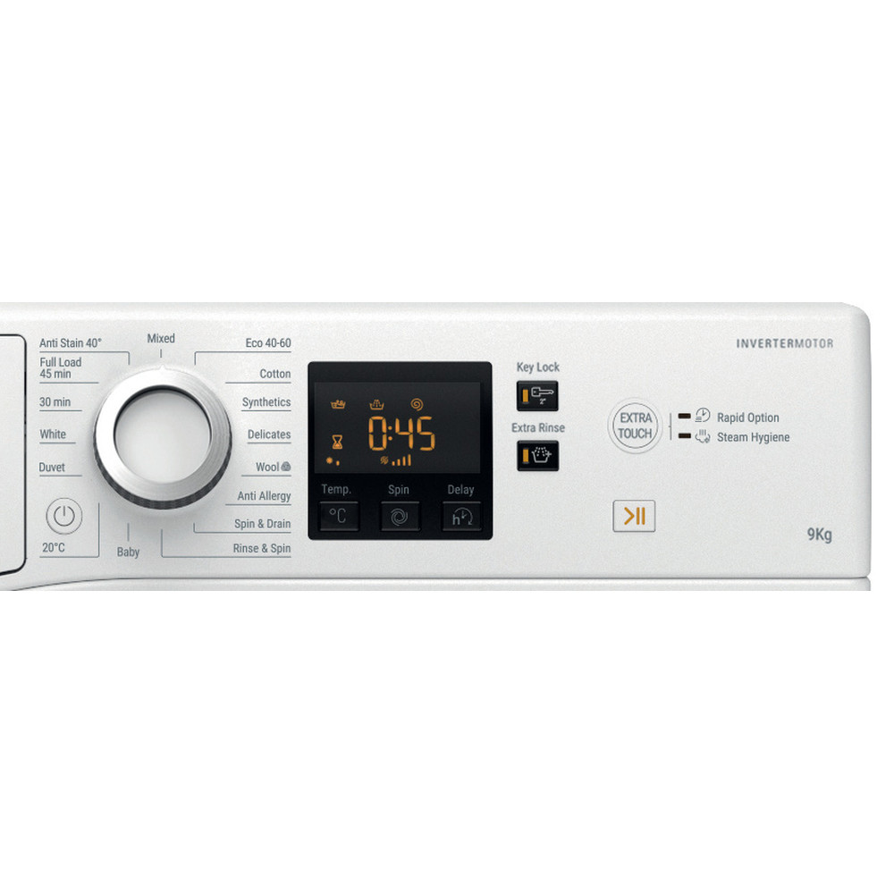 Hotpoint Washing machine Free-standing HNR9 W64 WS IRE White Front loader A Program
