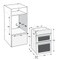 Indesit Double oven DII 10D IX Inox A Technical drawing