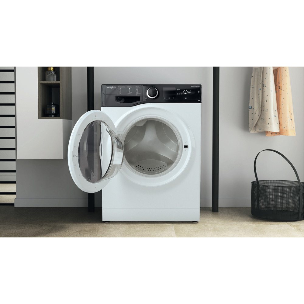 Whirlpool Maşină de spălat rufe Independent WRBSS 6249 S EU Alb Încărcare frontală C Lifestyle frontal open