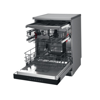 Whirlpool Mosogatógép Szabadonálló WH4FFC14BN6X Szabadonálló C Perspective open