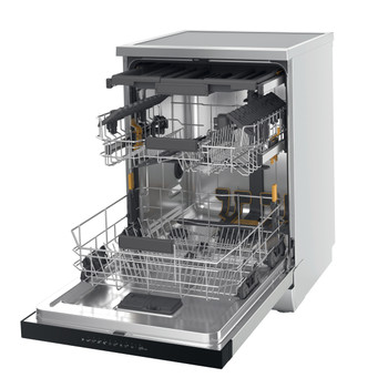 Whirlpool Mosogatógép Szabadonálló W7F HP33 X Szabadonálló D Perspective open