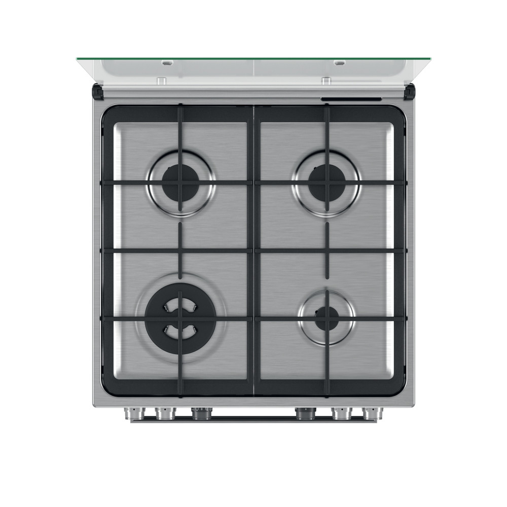 Whirlpool Плита WS68G8CHX/E/1 Нержавіюча сталь Газова Frontal top down