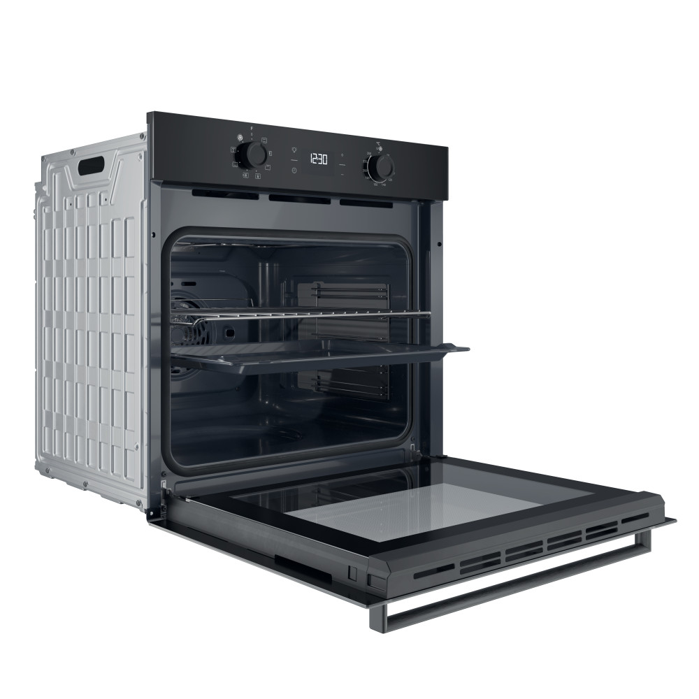 Indesit Φούρνος Εντοιχιζόμενο IO K55C B Ηλεκτρική A Perspective open