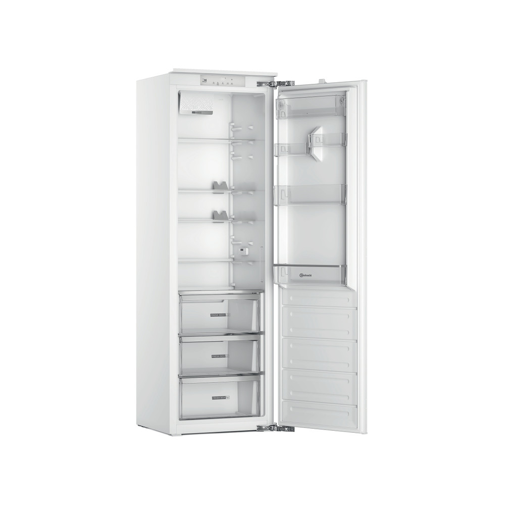 Bauknecht Koelkast Inbouw BKSD18A023C1 Staal Perspective open
