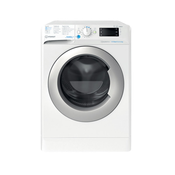 Indesit Práčka so sušičkou Voľne stojace BDE 76435 WSV EE Biela Spredu plnená Frontal