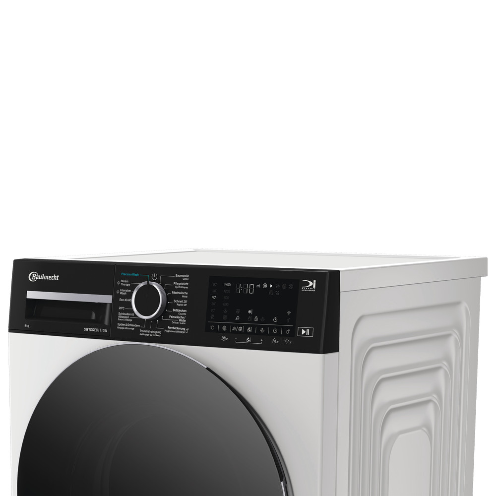 Bauknecht Waschmaschine Standgerät BKWM9109 Weiss Frontlader A Lifestyle control panel