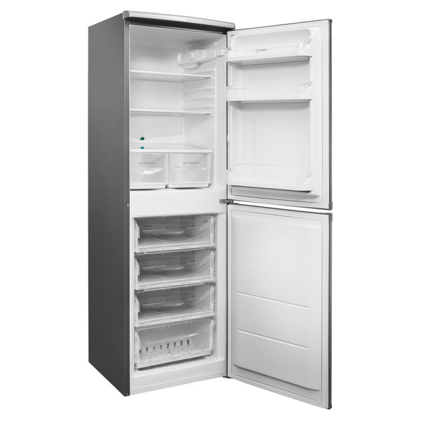 Indesit Kombinacija hladnjaka/zamrzivača Samostojeći CAA 55 NX 1 Inox 2 doors Perspective open