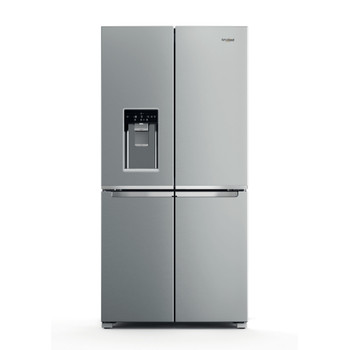 Whirlpool Side-by-side Frittstående WQ9I MO1L Inox Look Frontal