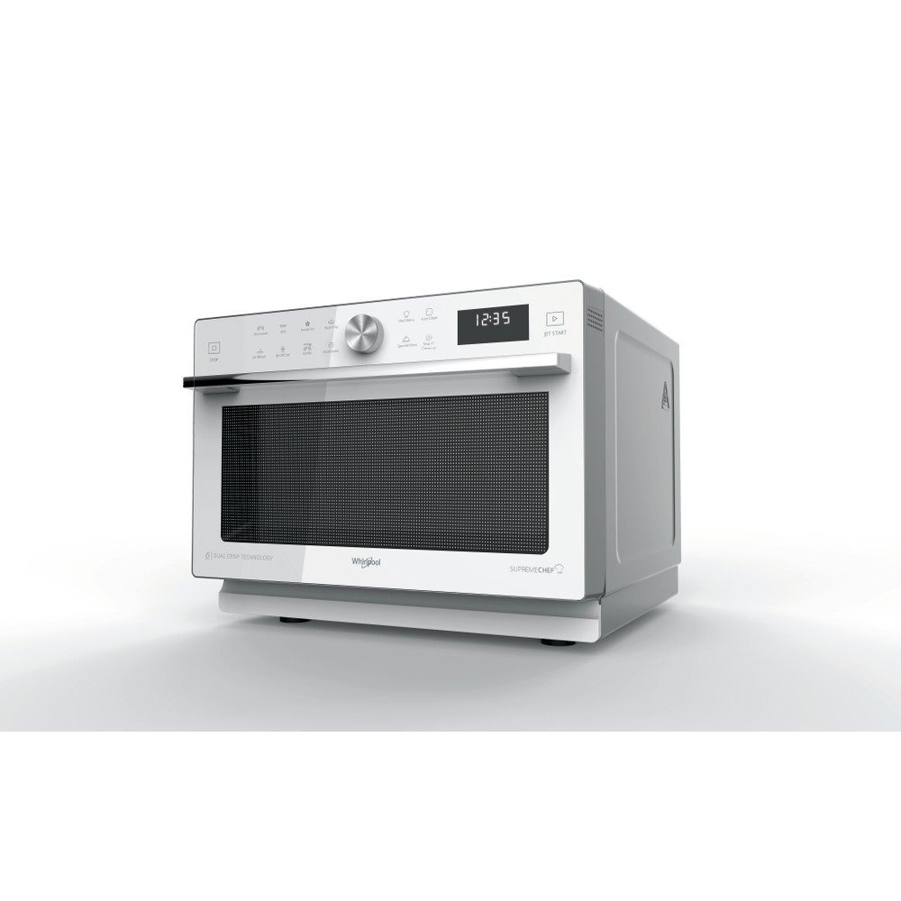 Whirlpool Magnetron Vrijstaand MWSC 933 SW Wit Elektronisch 33 MW-Combi 900 Perspective