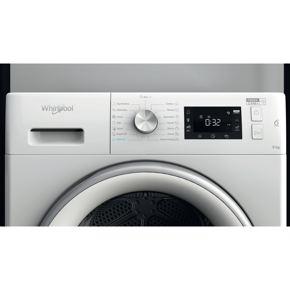 Whirlpool Szárító FFT M22 9X2WS EE Fehér Lifestyle control panel