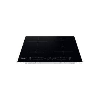 Whirlpool Table de cuisson WB B8360 NE Noir Induction vitroceramic Frontal top down