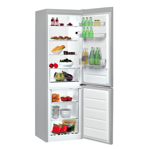Indesit Kombinacija hladnjaka/zamrzivača Samostojeći LI8 S1E S Srebrna 2 doors Perspective open