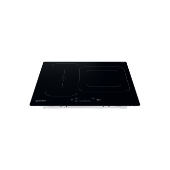 Indesit Encimera IB 44Q60 NE Negro Induction vitroceramic Frontal top down