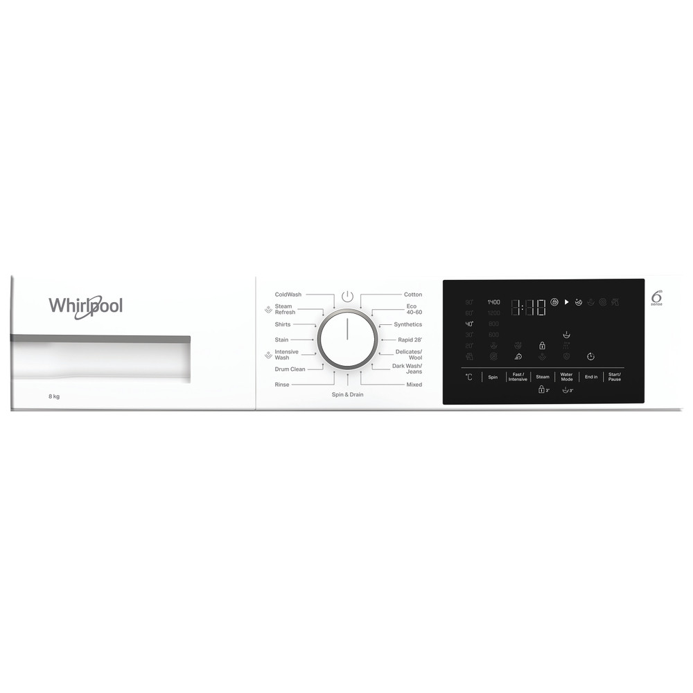 Whirlpool Tvättmaskin Fristående AMM 86W EE White Front loader A Program