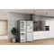 Whirlpool Fridge-Freezer Combination Free-standing W7X 82O OX UK Optic Inox 2 doors Perspective