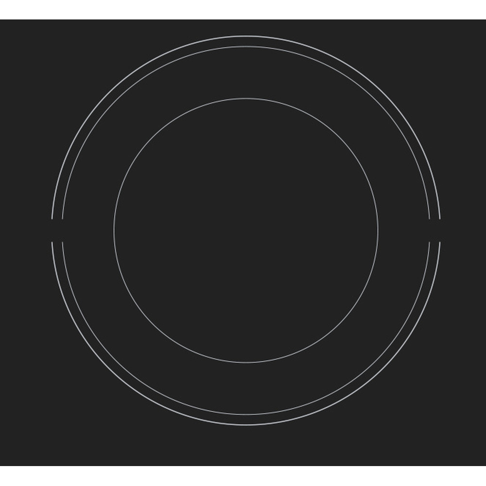 Bauknecht Table de cuisson BRD 4030 B Noir Radiant vitroceramic Heating element