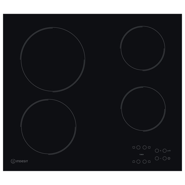 Indesit Varná deska RI 161 C Černá Radiant vitroceramic Frontal