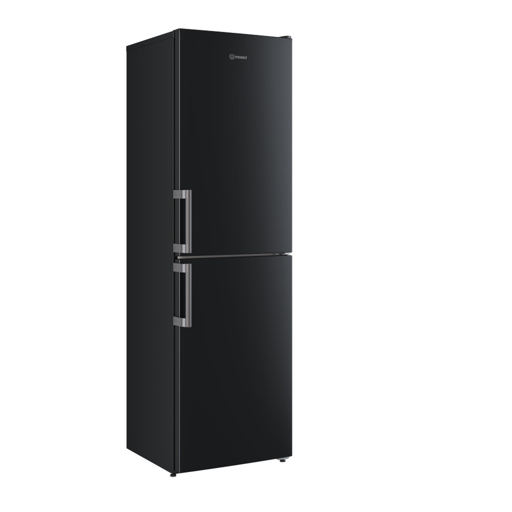 Indesit Fridge-Freezer Combination Free-standing IB55 732 B UK Black 2 doors Perspective