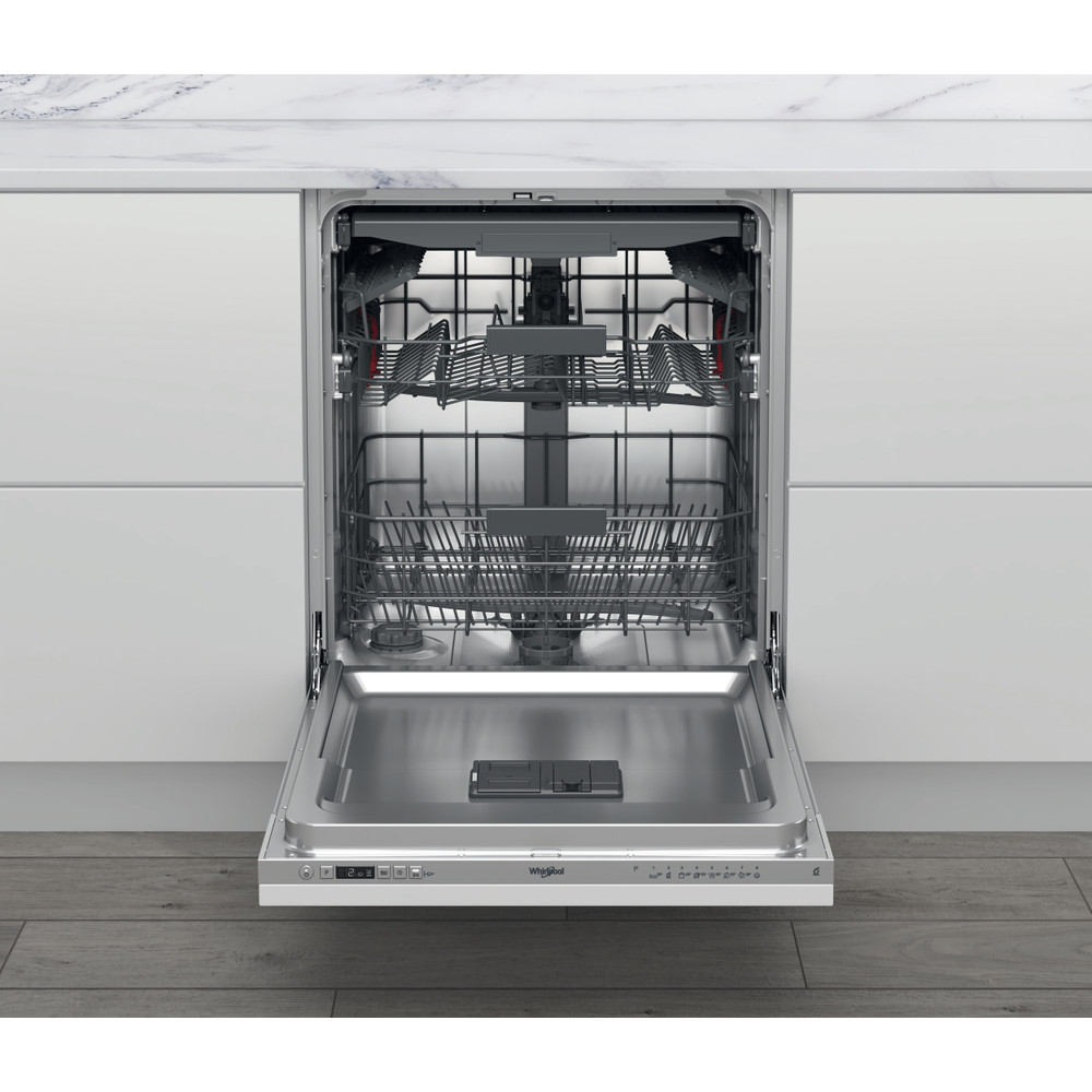 Whirlpool Mosogatógép Beépíthető WIC 3C26 F Full-integrated E Frontal open