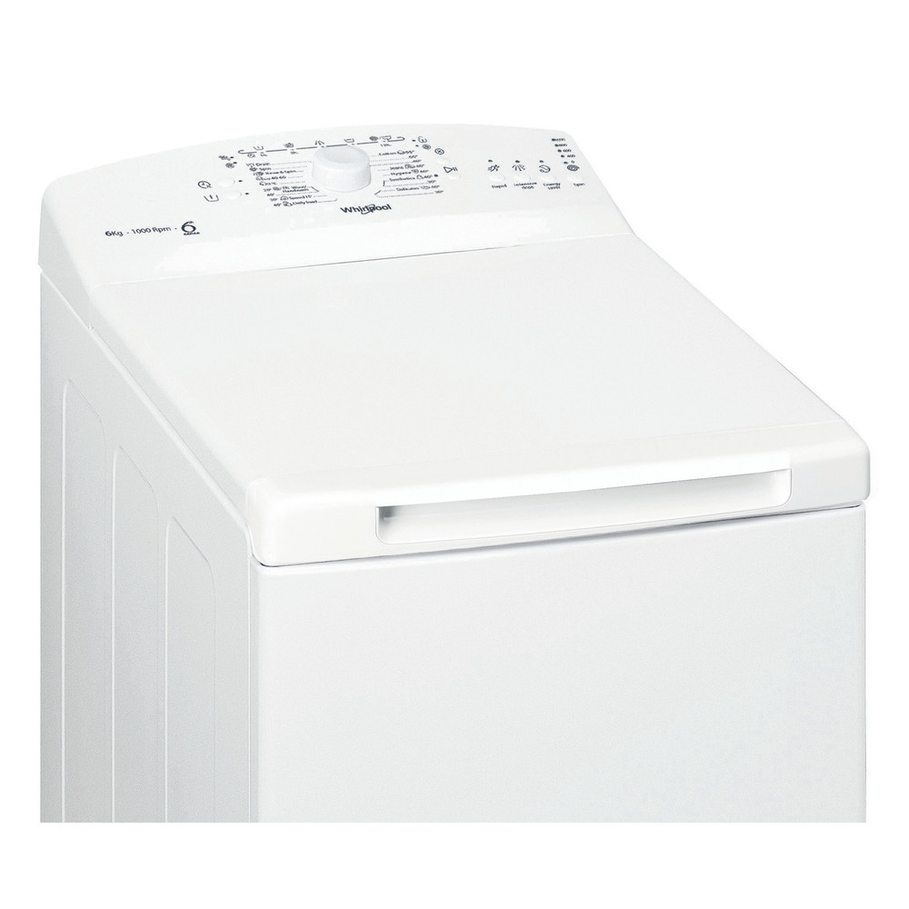 Whirlpool Mosógép Szabadonálló TDLR 6030L EU/N Fehér Felültöltős D Control panel
