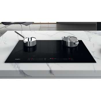 Whirlpool Kookplaat WL S3377 BF Zwart Induction vitroceramic Lifestyle frontal top down