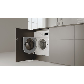 Whirlpool Mosógép Beépíthető BI WMWG 91484E EU Fehér Elöltöltős C Lifestyle perspective open