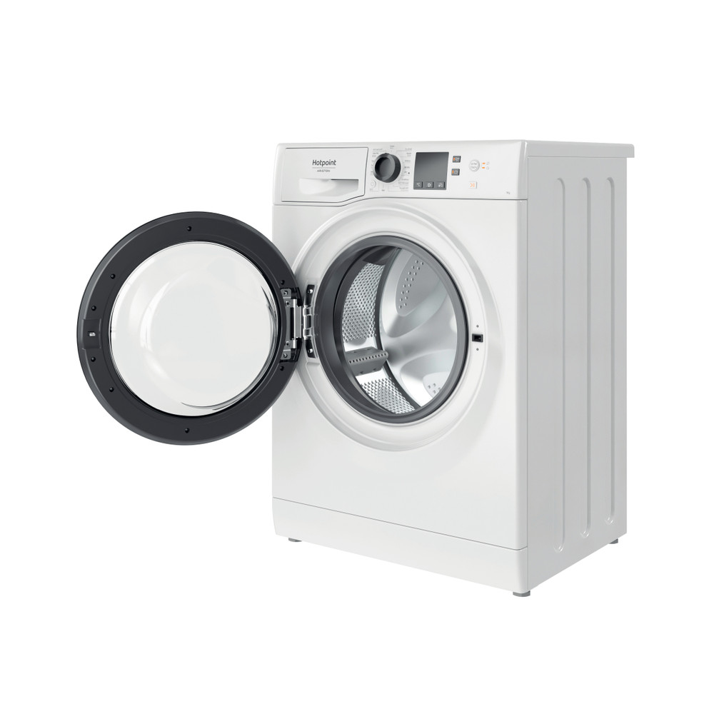 Hotpoint_Ariston Lavadora Libre instalación NS 722U WK SPT N Blanco Cargador frontal E Perspective open