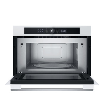 Whirlpool Microondas Encastre WMD54MW Blanco Electrónico 31 MW + Función Grill 1000.0 Frontal open