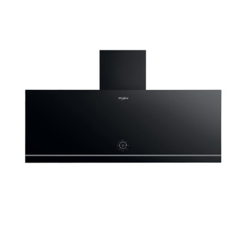 Whirlpool Hotte Encastrable WHVA 92F LM K Noir Pose-libre Mécanique Frontal