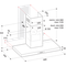 Whirlpool Liesituuletin Kalusteisiin sijoitettava WHBS 93 F LE X Inox Wall-mounted Elektroninen Frontal