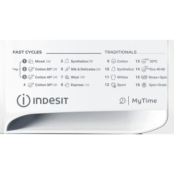 Indesit Перална машина Свободностоящи MTWA 71252 W EE Бял Предно зареждане E Program