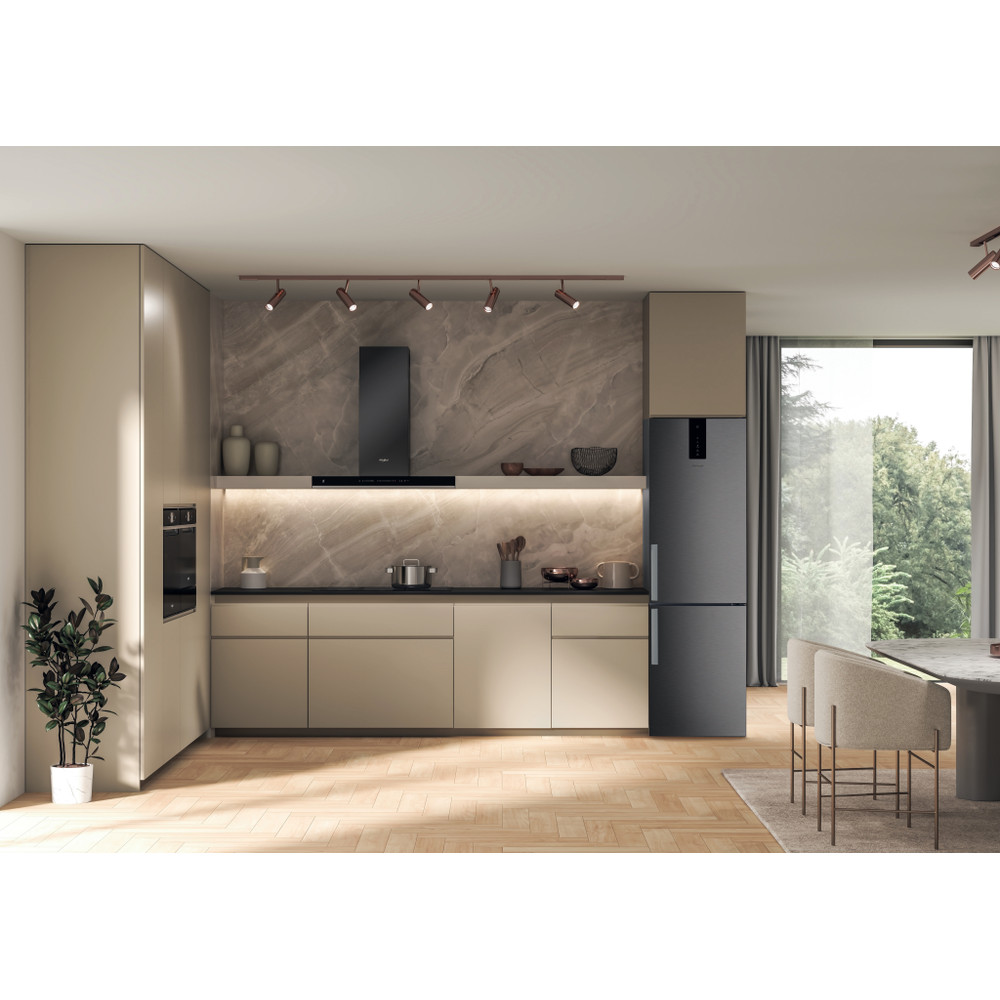 Whirlpool Kombinirani hladnjak Samostojeći W9 931A KS H Crna/Inox 2 doors Lifestyle frontal