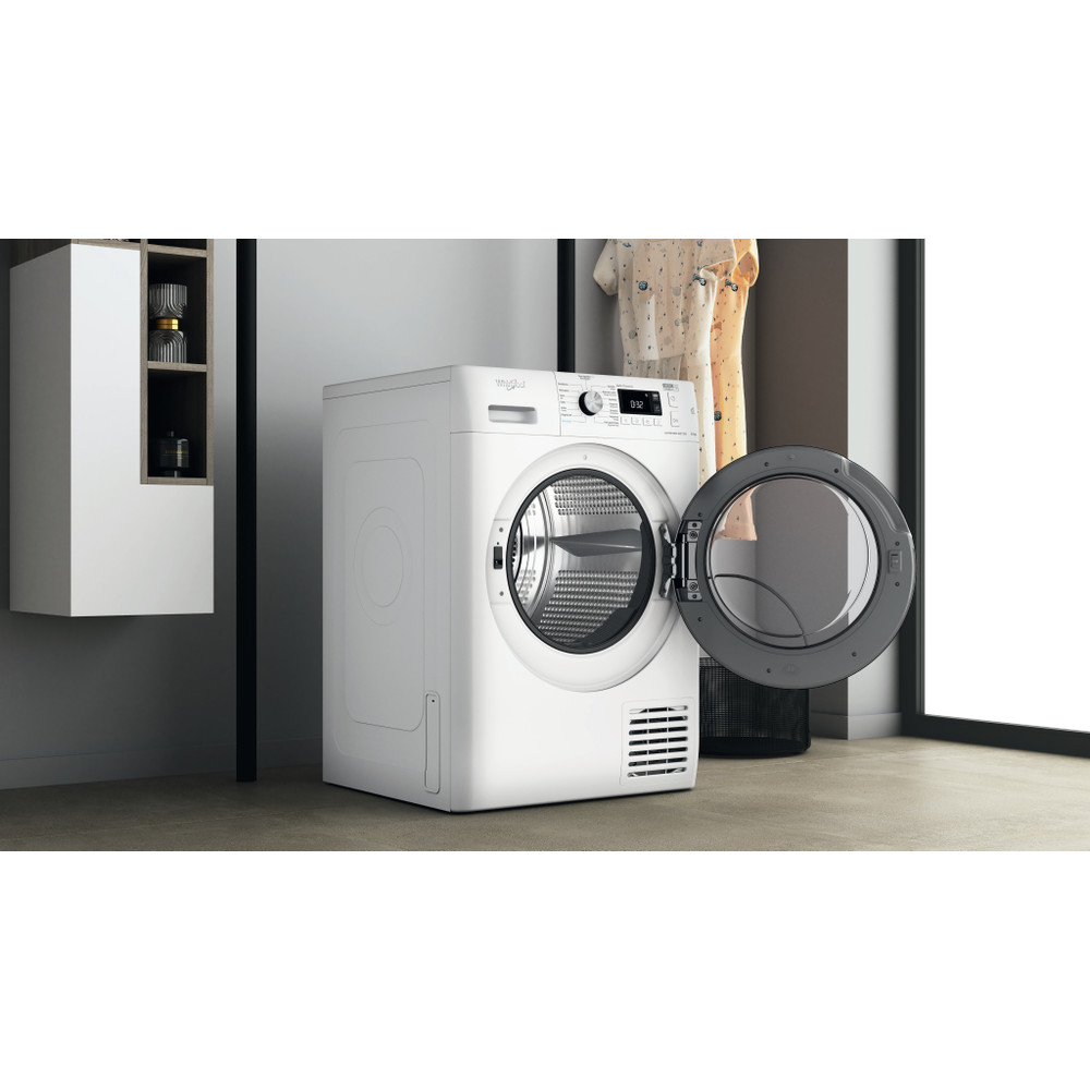 Whirlpool Secadora FFT M11 8X3BY SPT Blanco Lifestyle perspective open