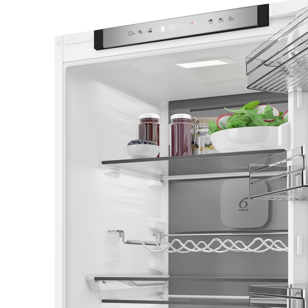 Whirlpool Réfrigérateur combiné Encastrable WHK2 5294 B6E1 Zinc Metal 2 portes Lifestyle perspective