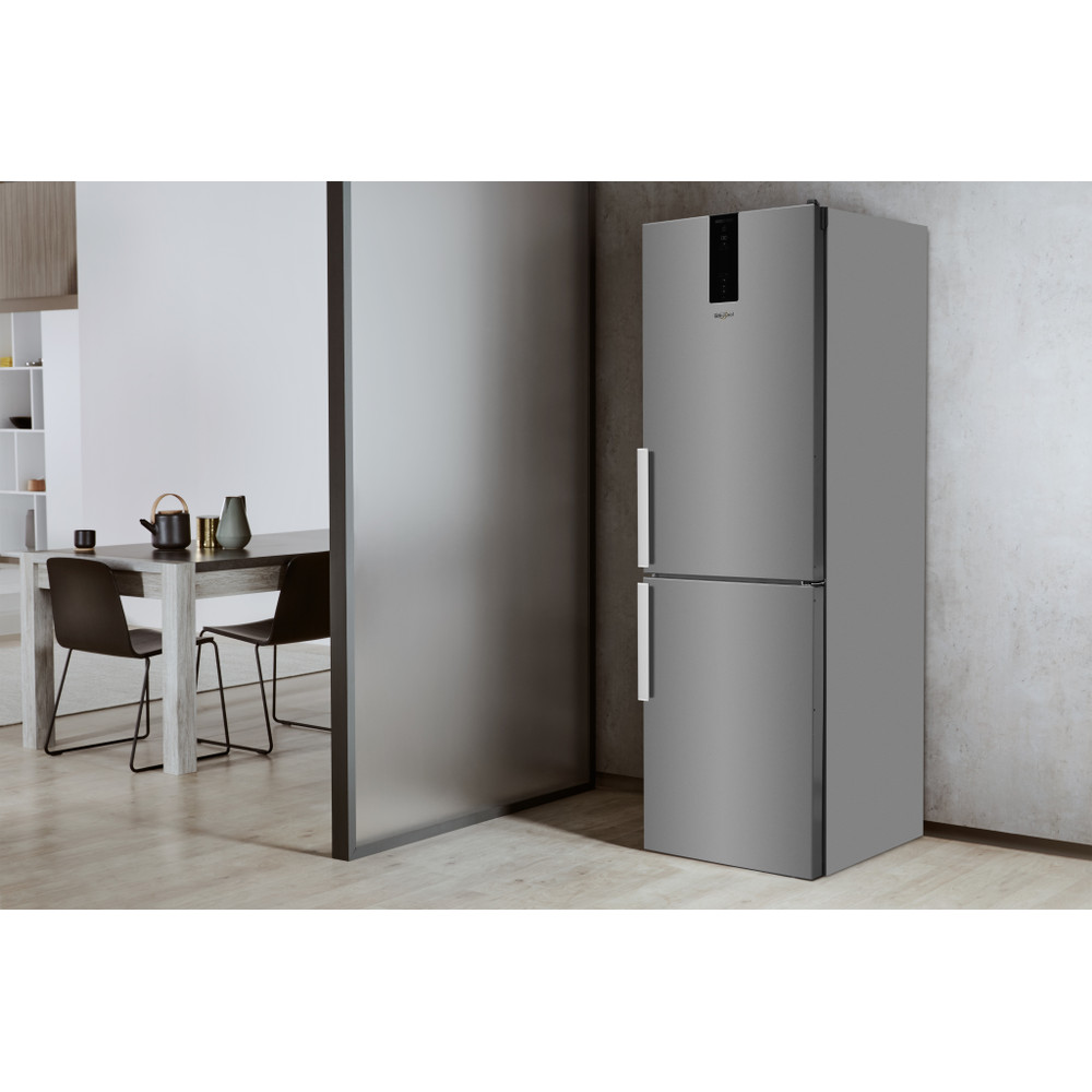 Whirlpool Hűtő/fagyasztó kombináció Szabadonálló W7 831T OX H Optic Inox 2 doors Lifestyle perspective