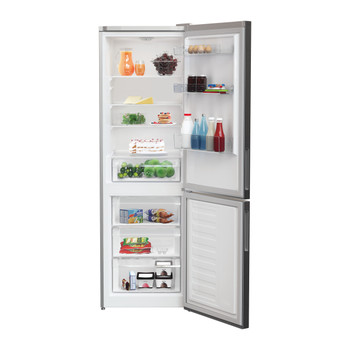 Indesit Koel/vriescombinatie Vrijstaand INKS 1361 XR4E1 ARC 764 Manhattan Gray 2 deuren Lifestyle frontal open