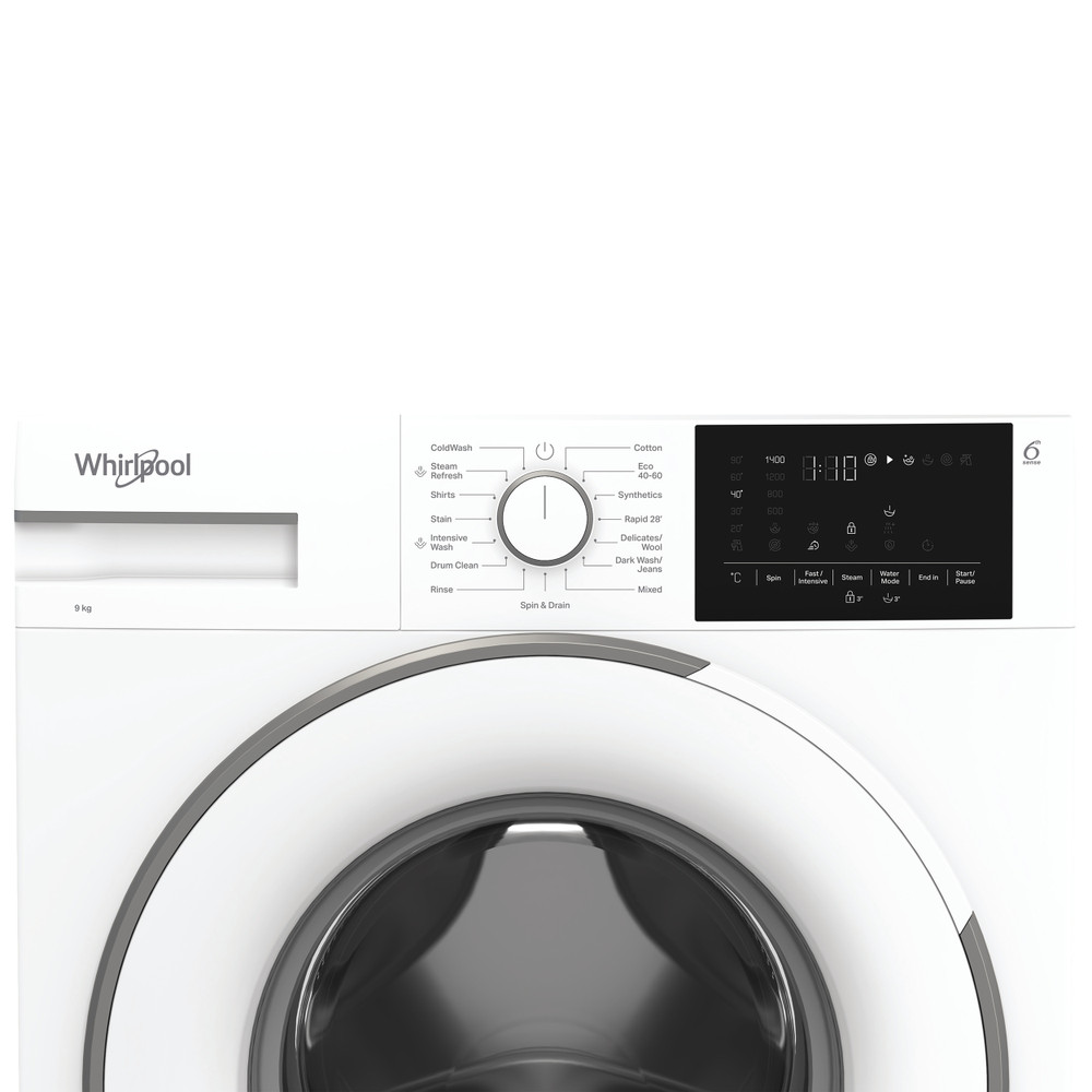 Whirlpool Tvättmaskin Fristående SM 96W EE White Front loader A Control panel