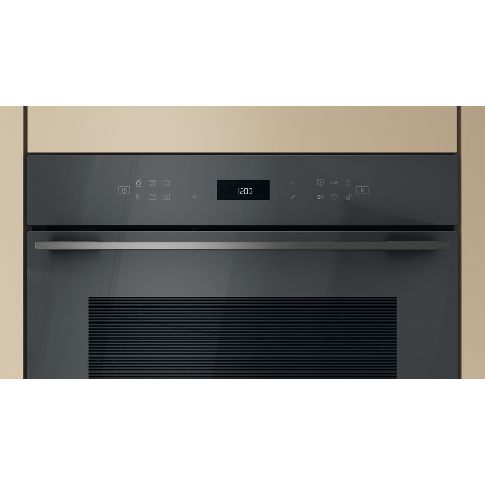 Whirlpool Microondas Encastre WCW7O7HTSSG Stardust grey glossy Electrónico 53 MW-Combi 950 Control panel
