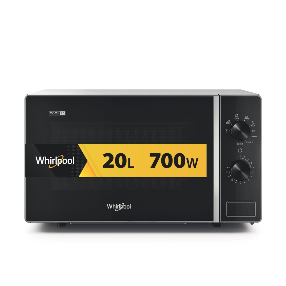 Whirlpool Mikrovlnná rúra Voľne stojace MWP 103 SB Striebornočierna Mechanické 20 Mikrovlny + Gril 700 Hero image