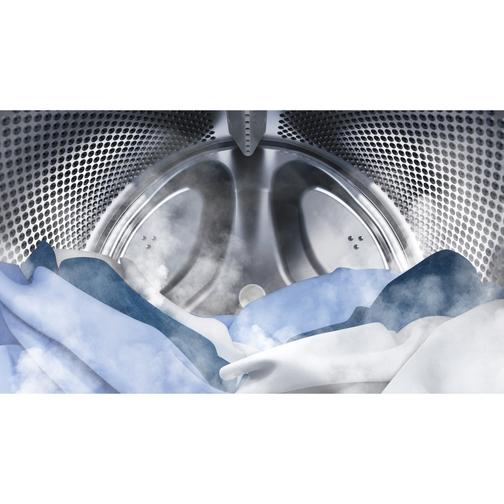 Indesit Πλυντήριο-στεγνωτήριο Ελεύθερο BDE 86436 WSV EE Λευκό Front loader Drum