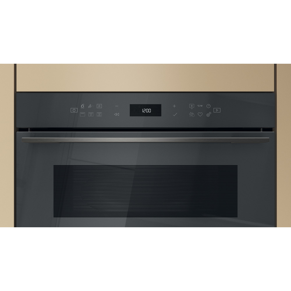 Whirlpool Microgolfoven Inbouw WMD7O4TSG Stardust grey glossy Elektronisch 31 Microgolven+Grill 1000 Control panel