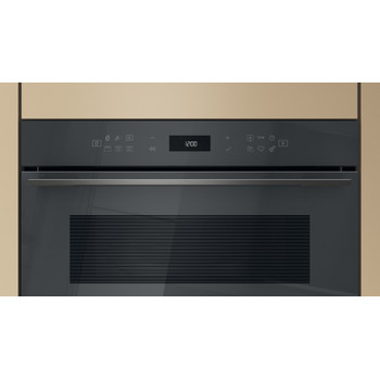 Whirlpool Microgolfoven Inbouw WMD7O4TSG Stardust grey glossy Elektronisch 31 Microgolven+Grill 1000 Control panel