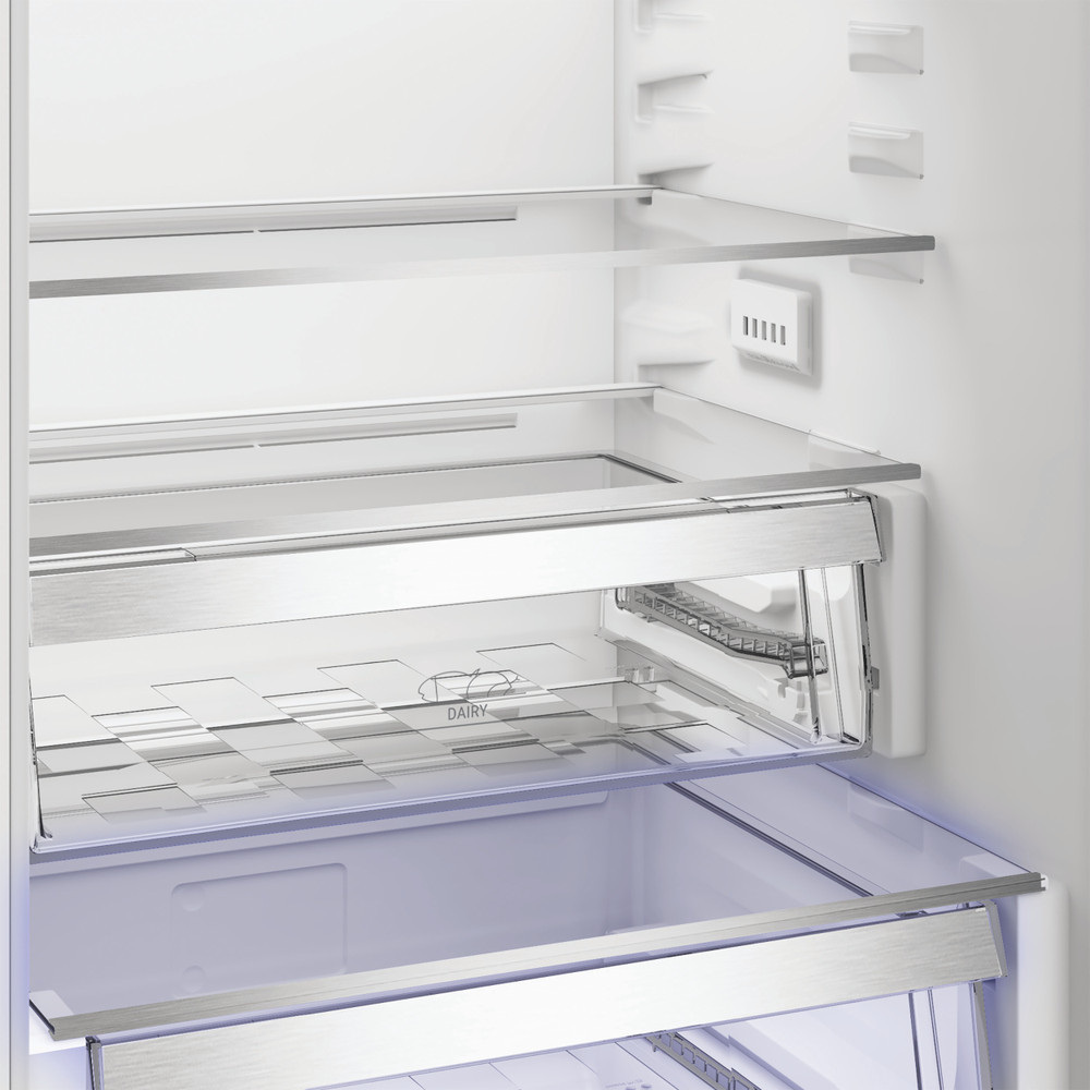 Hotpoint Комбиниран хладилник с фризер За вграждане HPK2 5292 B4E Zinc Metal 2 врати Drawer