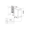 Indesit Lavavajillas Libre instalación DSFE 1B10 S Libre instalación F Technical drawing
